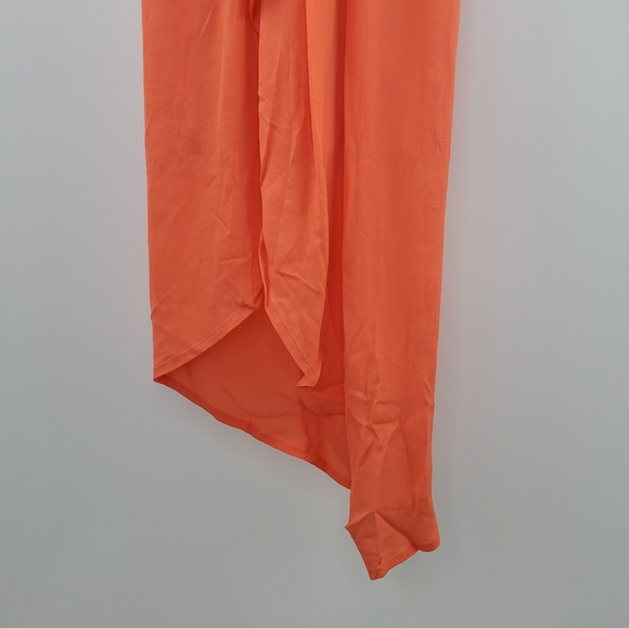 Revolve Elliatt Glow Dress Blood Orange Asymmetric - Picture 4 of 7
